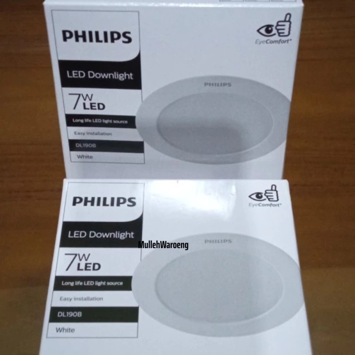 Putih Philips Emws G2 DL190B 7W 7W DOWNLIGHT LED PANEL INTERGRATED สีขาว
