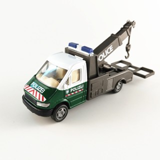 โมเดลรถพ่วง JOY CITY Junji 1/60 POLICE Crane แบบโลหะผสม ของเล่นสําหรับเด็ก