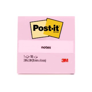 Post-it โน้ต รุ่น 654 สีพาสเทลชมพู 3x3 นิ้ว