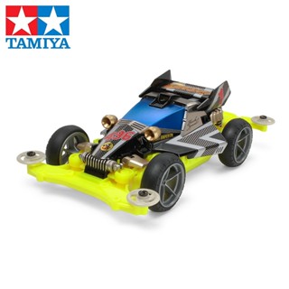 Tamiya 95296 แชสซีรถแข่ง แบบใส สี่ล้อ เรืองแสง สีเหลือง สีดํา สําหรับเด็ก