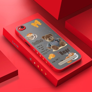 สําหรับ Xiaomi Redmi 5 5A 5 PLus เคสการ์ตูนน่ารัก ตุ๊กตาหมี ดีไซน์ใหม่ กันกระแทก ฝ้าแข็ง เคสโทรศัพท์ ขอบซิลิโคนนุ่ม ลายเคส