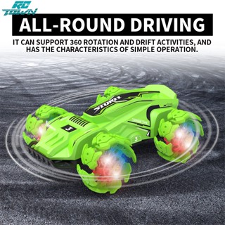 Rctown Jjrc 019 รถบังคับวิทยุ 2.4g Stunt Drift ความเร็วสูง 360 องศา ป้องกันการชน