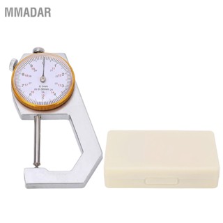 MMADAR เครื่องมือวัดความหนา ตัวบ่งชี้หน้าปัดกลม Handheld Portable Tester Caliper 0.1mm Resolution 0-30mm Range Pointed End