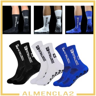 [Almencla2] ถุงเท้ากีฬาบาสเก็ตบอล กันลื่น สีขาว สีดํา สําหรับผู้หญิง 6 ชิ้น