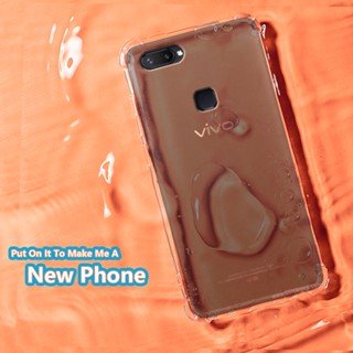 สําหรับ Vivo X20 Plus X20A 17211720 เคสเจลลี่ใส ยางนิ่ม ยืดหยุ่น บาง พร้อมตัวเสริม กันกระแทก มุมกันกระแทก เคสใส