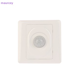 Maurcey สวิตช์เซนเซอร์ตรวจจับการเคลื่อนไหว AC 220V LED PIR อินฟราเรด เปิดปิดอัตโนมัติ สําหรับทางเดิน บันได TH