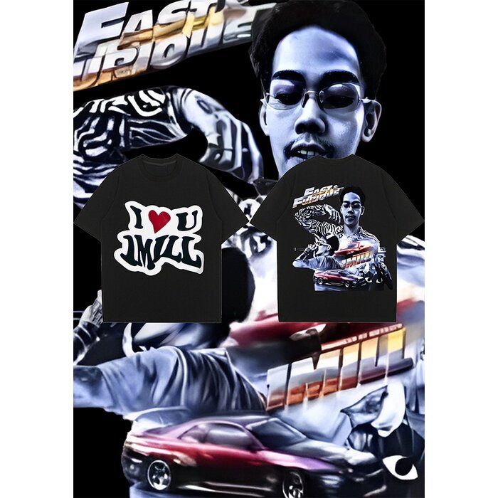 (พร้อมจัดส่ง) เสื้อยืดโอเวอร์ไซส์เสื้อผ้าราคาถูก I LOVE 1MILL PAIN KILLER 2 เสื้อยืดพิมพ์ลาย BOOLTHE