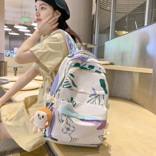 【พร้อมส่ง】Bookbag 2023 ใหม่ กระเป๋าเป้สะพายหลัง กระเป๋านักเรียน ความจุสูง ลายกราฟฟิติ สไตล์เกาหลี สําหรับผู้หญิง