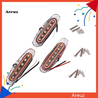 Are ปิ๊กอัพคอยล์เดี่ยว 6 สาย 48 50 52 มม. อุปกรณ์เสริม สําหรับกีตาร์ 3 ชิ้น