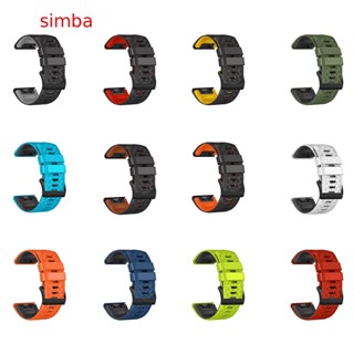 【Simba】【22 มม.】สายนาฬิกาข้อมือซิลิโคน กันน้ํา กันเหงื่อ สําหรับ Smartwatches