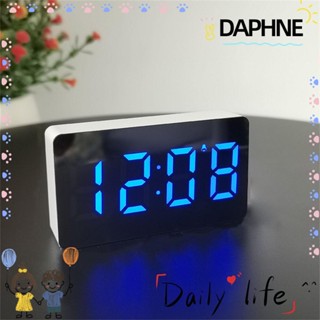 DAPHNE นาฬิกาปลุกดิจิทัล มีไฟ LED หน้าจอ USB สําหรับตกแต่งบ้าน