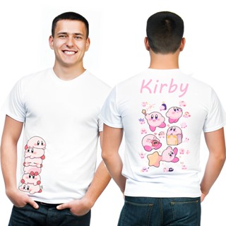 เสื้อยืดคุณภาพดี  เสื้อยืดแขนสั้น ผ้าฝ้ายแท้ ทรงหลวม ลาย Nintendo switch Star KIRBY KIRBY น่ารัก แฟชั่นฤดูร้อน สําหรับผู