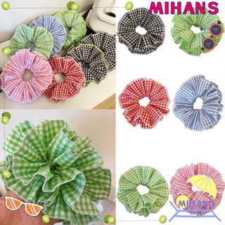 Mih Scrunchies ที่คาดผมโลลิต้า ลายดอกไม้ ขนาดใหญ่