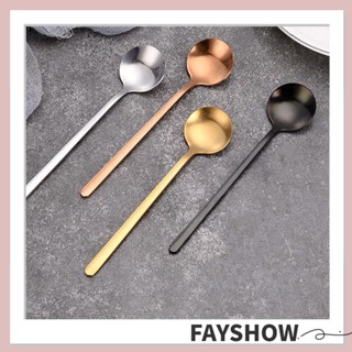 Fay ช้อนกาแฟ สเตนเลส 304 ทรงกลม ขนาดเล็ก สีพื้น สไตล์นอร์ดิก หลากสี