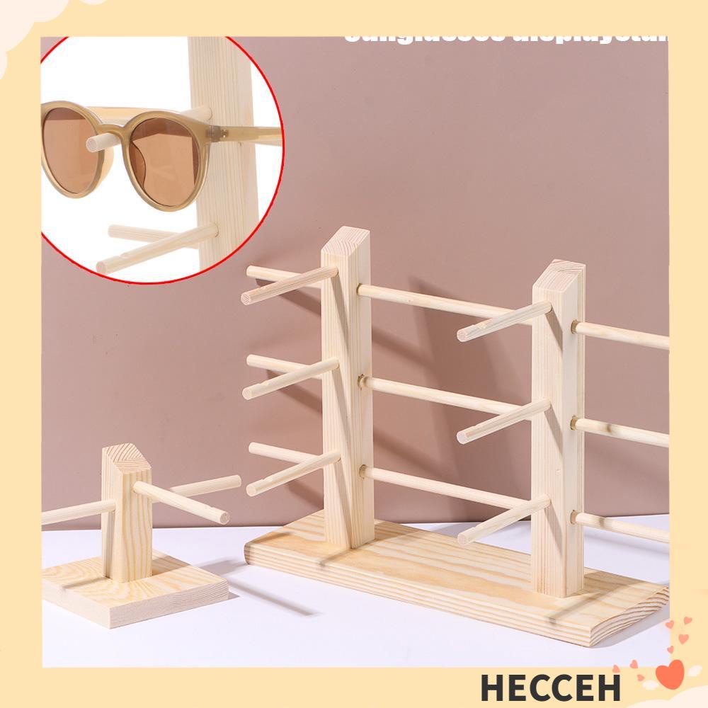 Hecceh ชั้นวางแว่นตากันแดด แบบไม้ หลายชั้น ประหยัดพื้นที่