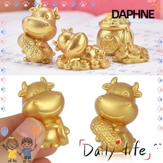 DAPHNE ตุ๊กตาวัวขนาดเล็กสําหรับตกแต่งสวนถาด