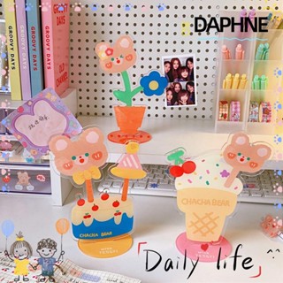 Daphne คลิปโฟลเดอร์อะคริลิคตั้งโต๊ะรูปดอกไม้สําหรับตกแต่งบ้าน