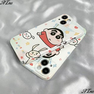 Xiaoxin เคสโทรศัพท์มือถือแบบแข็ง ลายกระต่าย สีขาว สําหรับ Iphone 14promax 13 12 11 xs 7 8p QR9M