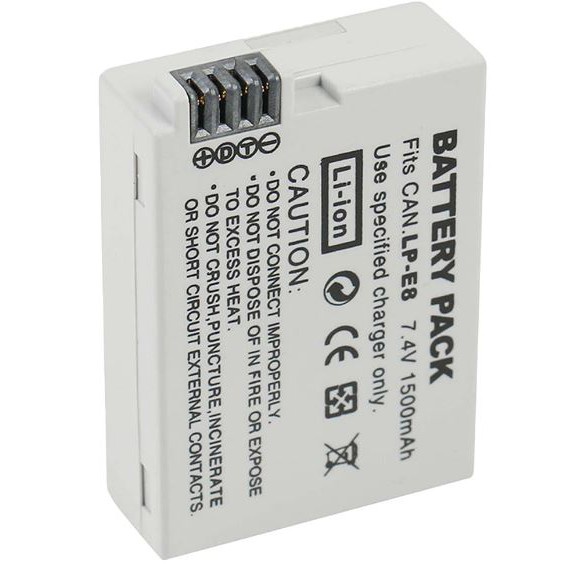 แบตกล้อง CANON LP-E8 For Canon 550D 600D 650D 700D X4 X5 X6i X7i T2i T3i T4i T5i DSLR Camera 0.11