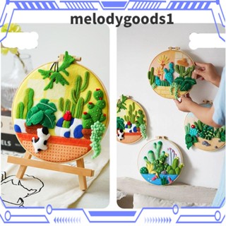 MELODYGOODS1 ภาพจิตรกรรม ผ้าวูล สําหรับตกแต่งบ้าน Diy