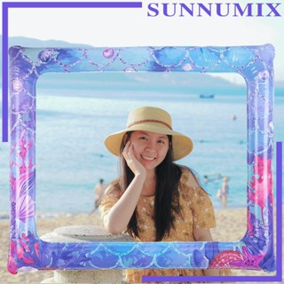 [Sunnimix] กรอบรูปเซลฟี่ แบบเป่าลม รูปนางเงือก ขนาดใหญ่ สําหรับตกแต่งปาร์ตี้