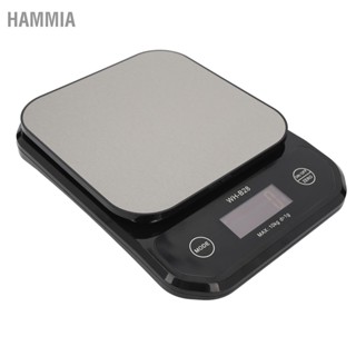  HAMMIA เครื่องชั่งในครัว 0.035oz ถึง 22.0lb IP7 จอแสดงผล LCD กันน้ำ เครื่องชั่งกาแฟสแตนเลสสำหรับการทำอาหารในร้านกาแฟของครอบครัว