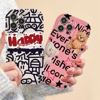 เคสป้องกันโทรศัพท์มือถือ แบบนิ่ม ลายหมี 3D สําหรับ Realme C55 C53 C35 C30 C33 C25Y C25 C20 C15 C11 C25s 8I 5 5S 5i 6i Narzo 50A