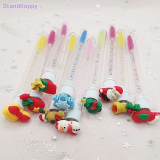 Standhappy ใหม่ แปรงเขียนคิ้ว กันฝุ่น ใช้ซ้ําได้ ลายคริสต์มาส ฮาโลวีน