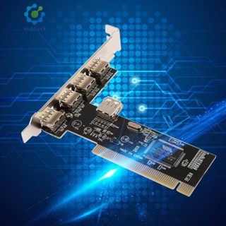 อะแดปเตอร์การ์ดขยาย PCI 4 พอร์ต PCI เป็น USB 2.0 HUB Riser -au [Hidduck.th]