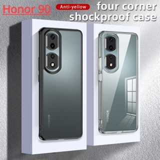 เคสโทรศัพท์มือถือ PC TPU แข็ง แบบใส ผิวด้าน กันกระแทก สําหรับ Huawei Honor 90 Honor90 5G 2023