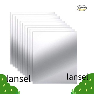 LANSEL สติกเกอร์กระจก มีกาวในตัว สําหรับติดตกแต่งผนังห้องนอน ห้องน้ํา กระเบื้อง 10 ชิ้น