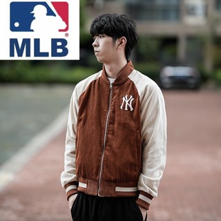 Mlb100% ของแท้ เสื้อแจ็กเก็ต ปักลาย ให้ความอบอุ่น พรีเมี่ยม ลําลอง เหมาะกับทุกเพศ