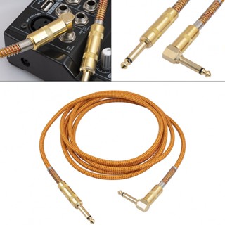 New Arrival~Connect Cable Accessories Cable Golden Parts Right Angle Plug 1/4 Inch