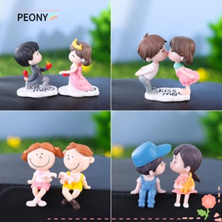 Peonypavilion รูปปั้นคู่รัก ระบายอากาศ อุปกรณ์เสริม สําหรับตกแต่งภายในรถยนต์