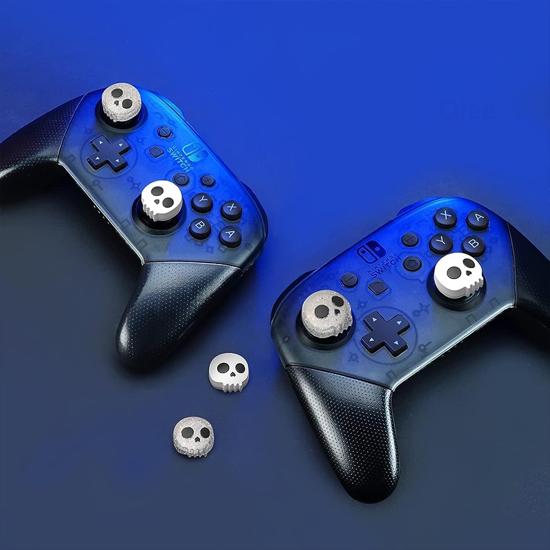 Olee ฝาครอบปุ่มกดจอยสติ๊ก ซิลิโคน อุปกรณ์เสริม สําหรับ PS5 PS4 Switch Pro Xbox Series X S PS5 4 ชิ้น