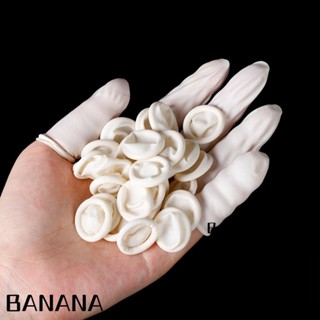 Banana1 ถุงมือป้องกันนิ้วมือ กันลื่น แบบใช้แล้วทิ้ง สําหรับตกแต่งเล็บ 100 ชิ้น 300 ชิ้น