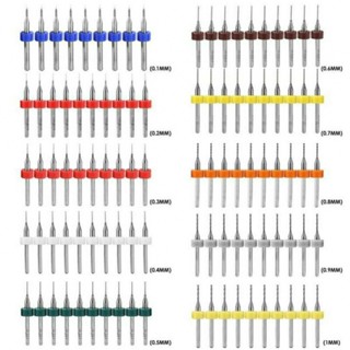 ดอกสว่านคาร์ไบด์ คุณภาพสูง สําหรับเครื่องแกะสลัก CNC 10 ชิ้น