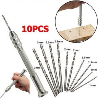 ⚡NEW 8⚡Hand Drill 10 Pieces Rotary Tools For Models Hobby DIY Aluminum Crafts