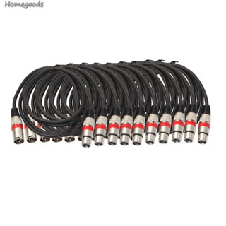 สายเคเบิลเชื่อมต่อ 3 Pin 5.9ft DMX Stage DJ Male to Female XLR 10 ชิ้น#S [homegoods.th]