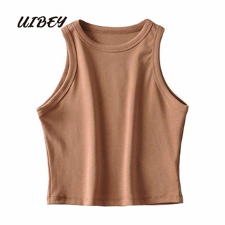 Uibey เสื้อกั๊ก คอกลม แขนกุด แฟชั่น 713