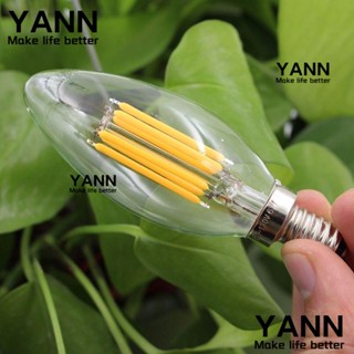 Yann1 หลอดไฟคริสตัล LED E14 2W-6W 2700K สีขาวอบอุ่น