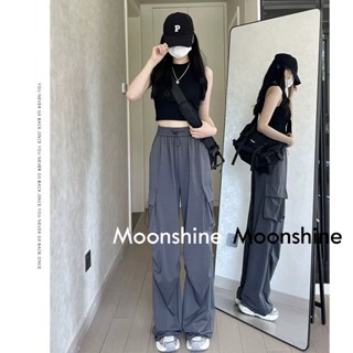 Moon  เสื้อครอป เสื้อแฟชั่นผู้หญิง y2k สีพื้น สําหรับผู้หญิง ใส่ไปคลับ ปาร์ตี้ 2023 NEW 072726 ทันสมัย Trendy คุณภาพสูง ทันสมัย A90M04O 36Z230909