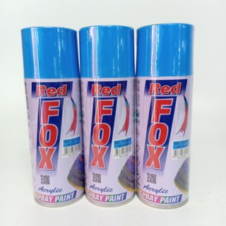 สีสเปรย์ เรดฟ็อกซ์ RED FOX #15 (224) Sky Blue 1กระป๋อง 400ซีซี ของแท้ สีสวยสด สินค้าคุณภาพ (MS_Parts Online.)