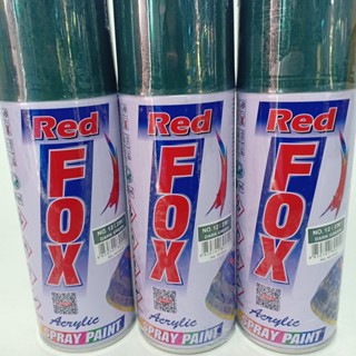 สีสเปรย์ เรดฟ็อกซ์ RED FOX #12 (230) Dark Green 1กระป๋อง 400ซีซี ของแท้ สีสวยสด สินค้าคุณภาพ (MS_Parts Online.)