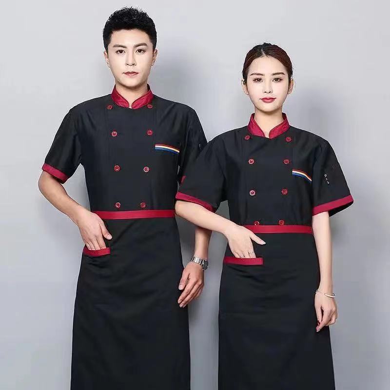 NITROGEN ชุดเชฟ เสื้อเชฟ เสื้อกุ๊กแขนสั้น / แขนยาว ร้านอาหาร โรงแรม ชุดทำงาน