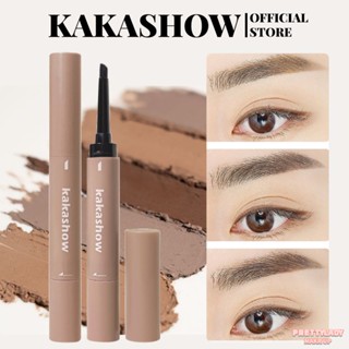 KAKASHOW ครีมเขียนคิ้วกันน้ำ ดินสอเขียนคิ้วกันเหงื่อและทนทาน เครื่องสำอางสามมิติ 4 สี [prettylady]