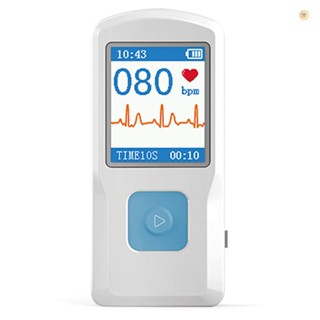 Contec PM10 เครื่องวัดอัตราการเต้นของหัวใจ แบบพกพา ECG EKG หน้าจอสี ECG มือถือ BT USB PC ซอฟต์แวร์ ดูแลบ้าน