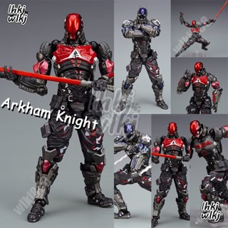 โมเดลฟิกเกอร์ Arkham Knight Batman DC Bruce Wayne Batman กัปตันอเมริกา Gwen Venom Deathstroke SpiderMan ขนาด 16 ซม. สีแดง และสีฟ้า