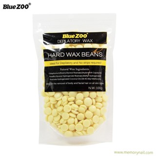 กลิ่นครีม เม็ดแว๊กซ์กำจัดขน Blue Zoo 100g. ของแท้ 100% ฟรีไม้พาย Hard wax Bean บราซิลเลียนแว๊กซ์ ทำเองง่ายๆที่บ้าน 🔥พ...