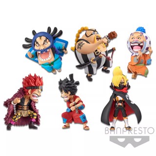 [ของแท้] Bandai ของแท้ แว่นตา WCF Wano Country 5 Kid Luffy Ray Tibetan Yamaji Buckwheat Mask ฟิกเกอร์ทิวทัศน์แท้ RHNA